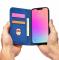 A-One Brand - iPhone 13 Pro Max Plnboksfodral Magnet Stand - Bl