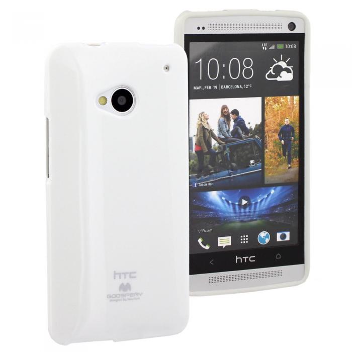UTGATT4 - Goospery Jelly Case till HTC One (M7) (Vit)