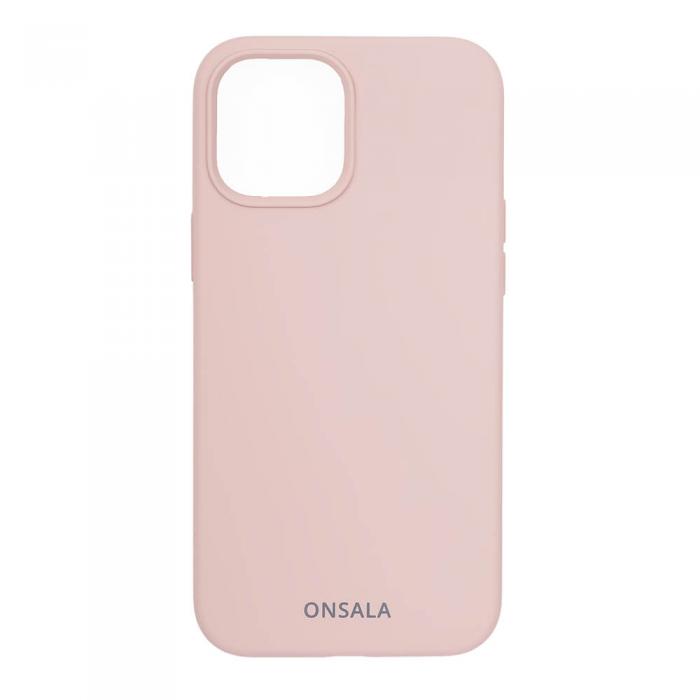 UTGATT1 - Onsala Mobilskal Silikon Sand Pink iPhone 12 & 12 Pro