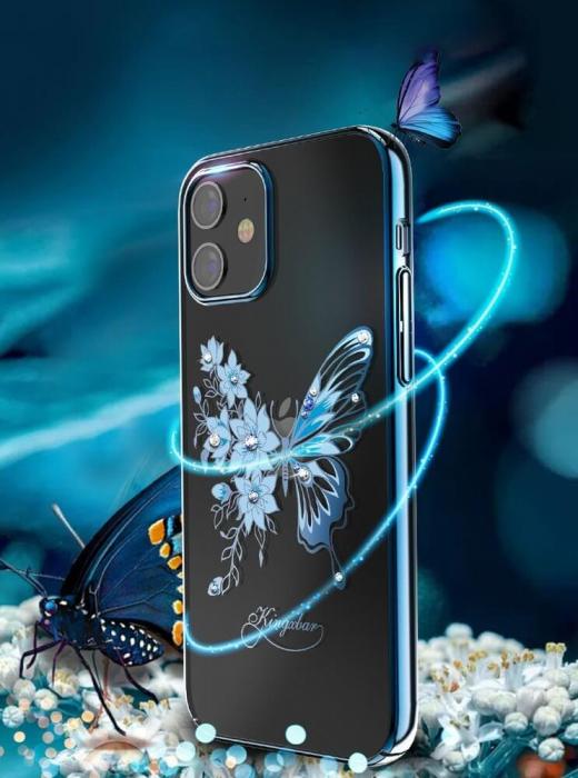 UTGATT5 - Kingxbar Butterfly Series Shiny iPhone 12 & 12 Pro Skal Guld