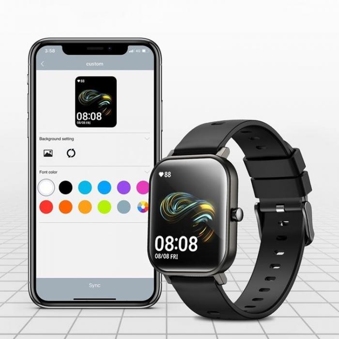 UTGATT5 - Joyroom Smartwatch 46mm med Silicone Strap - Svart