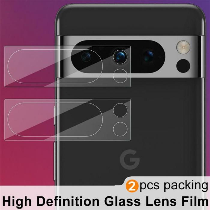 A-One Brand - [2-PACK] Google Pixel 8 Kameralinsskydd i Hrdat Glas - Clear