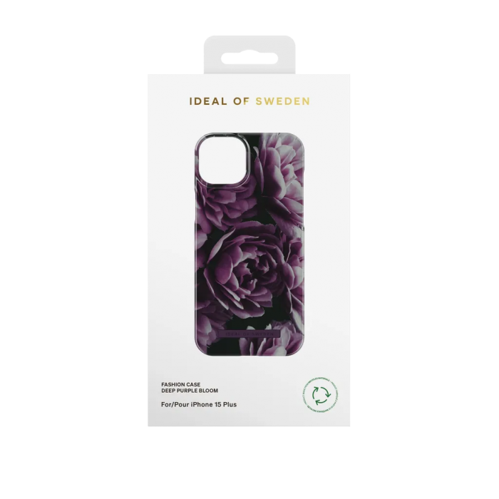 iDeal of Sweden - iDeal of Sweden iPhone 15 Plus Mobilskal - Deep Purple Bloom