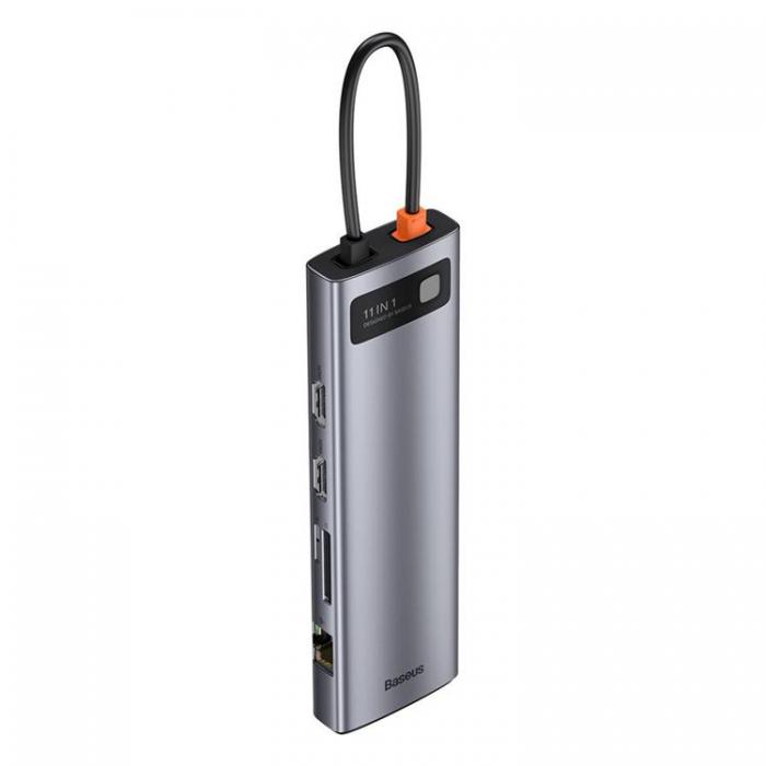 BASEUS - Baseus Metal 11in1 Multifunctional HUB USB-C 100W - Gr