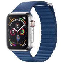QIALINO
Qialino Magentic Läderloop Strap till Apple Watch 4 44mm / Watch 3 42mm - Blå
