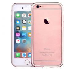 Comma - COMMA Aluminium Bumper med TPU Skal till Apple iPhone 6(S) Plus - Rose Gold