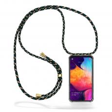 Boom of Sweden - Boom Galaxy A50 mobilhalsband skal - Green Camo Cord