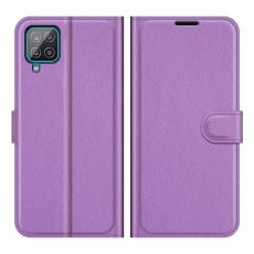 A-One Brand - Litchi Plånboksfodral Galaxy A22 4G - Lila