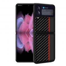 A-One Brand - Carbon Stripe mobilskal till Samsung Galaxy Z Flip 3 - Röd