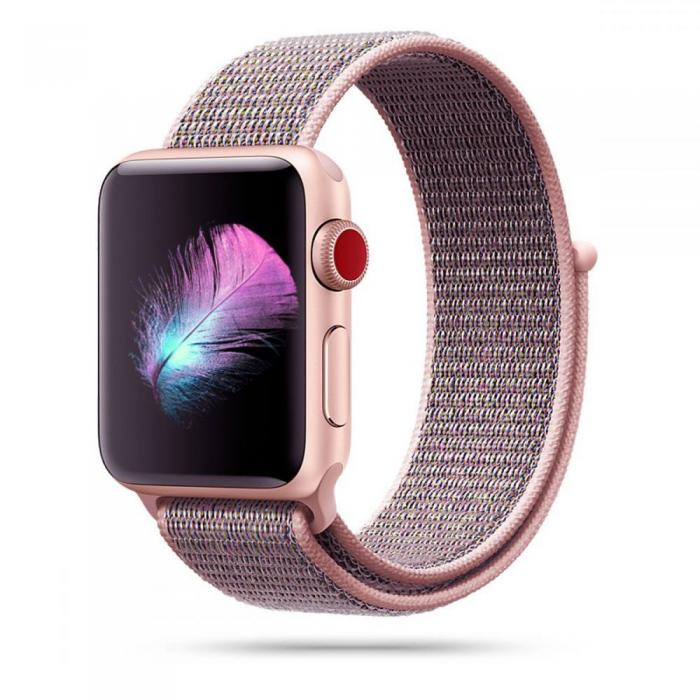 Tech-Protect - Tech-Protect Nylon Apple Watch 4/5/6/7/8/SE (38/40/41mm) - Pink Sand