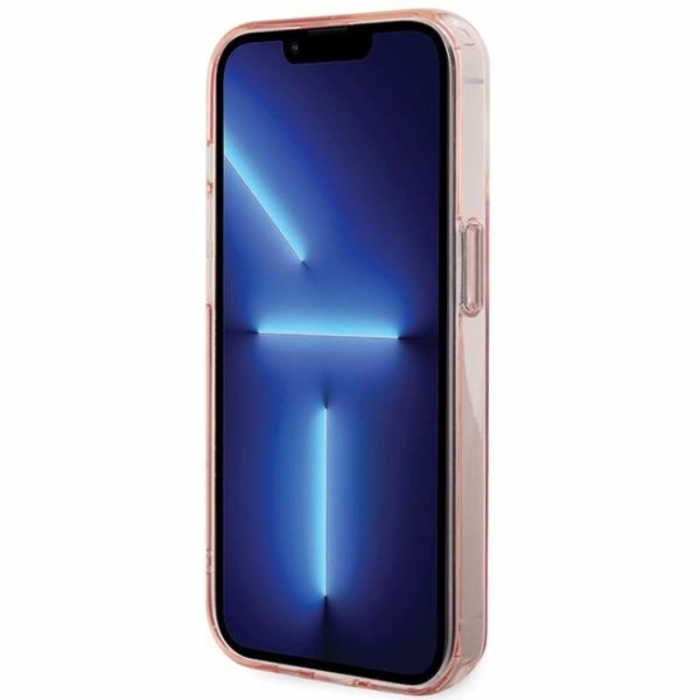 KARL LAGERFELD - KARL LAGERFELD iPhone 15 Pro Mobilskal MagSafe Ringstll - Rosa