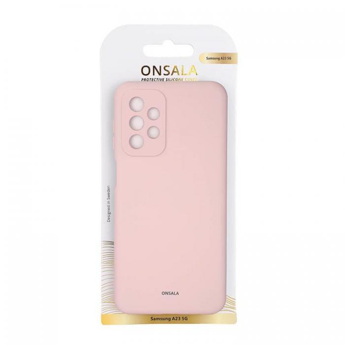 Onsala - ONSALA Galaxy A23 4G/5G Skal Silikon - Chalk Rosa