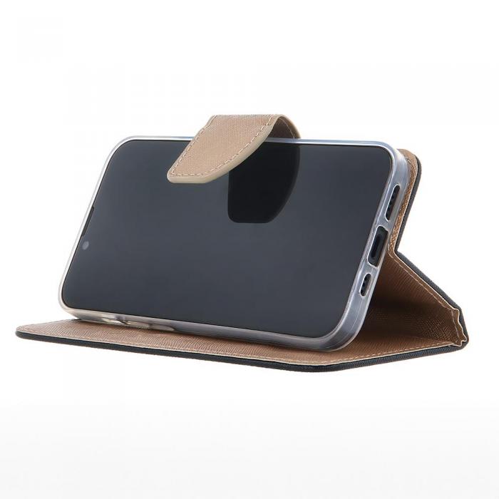 OEM - Elegant Guld-Svart iPhone 14 Fodral - Smart Skydd