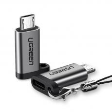 Ugreen - UGreen USB-C micro USB adapter Grå