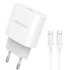 Dudao - Galaxy S22 Laddare - 1M Kabel & Väggladdare 20W - Dudao