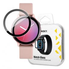 Wozinsky - Wozinsky Galaxy Watch Active 2 40mm Härdat Glas Skärmskydd Hybrid - Svart