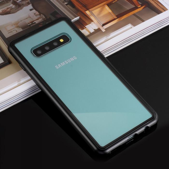 A-One Brand - Detachable Metal Bumper till Samsung Galaxy S10 Plus - Svart