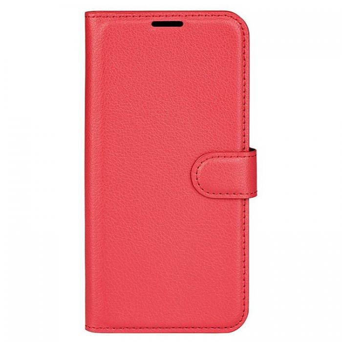 A-One Brand - Litchi Flip iPhone 14 Plnboksfodral - Rd