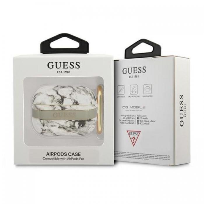 Guess - Guess Airpods Pro Skal Marble Strap Collection - Gr