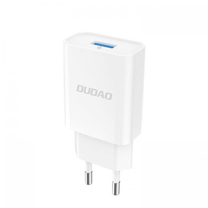 UTGATT1 - Dudao EU Home Travel Vggladdare USB 5V/2.4A - Vit