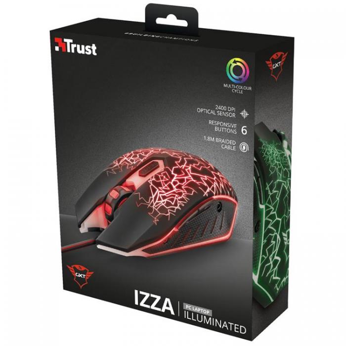 UTGATT5 - TRUST GXT 105 Izza Gaming Mouse