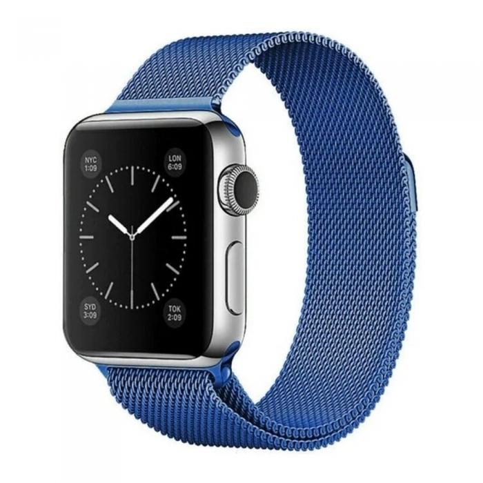 A-One Brand - Apple Watch 2/3/4/5/6/SE (38/40mm) Armband Magnetic Strap - Bl