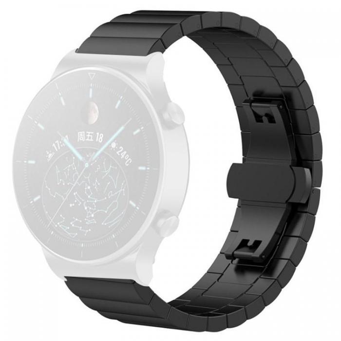 A-One Brand - Galaxy Watch (20mm) Armband Stainless Steel - Svart