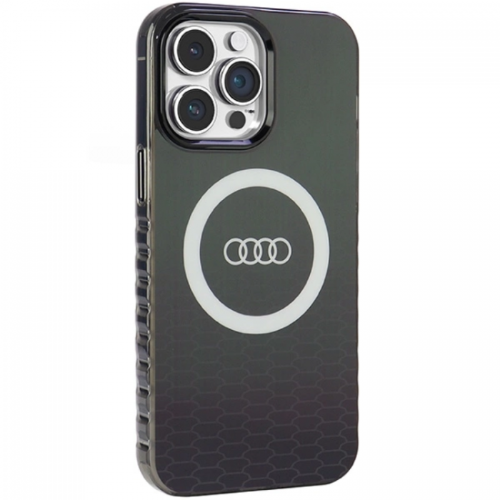 Audi - Audi iPhone 14 Pro Max Mobilskal Magsafe IML Big Logo - Svart