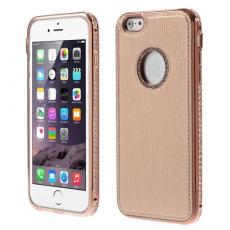 A-One Brand - Rhinestone Bumper och Skal till Apple iPhone 6(S) Plus - Rose Gold