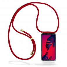 CoveredGear - Boom Huawei P20 Pro skal med mobilhalsband - Maroon Cord