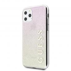 Guess - Guess iPhone 11 Pro Skal Roséguld Glitter Gradient