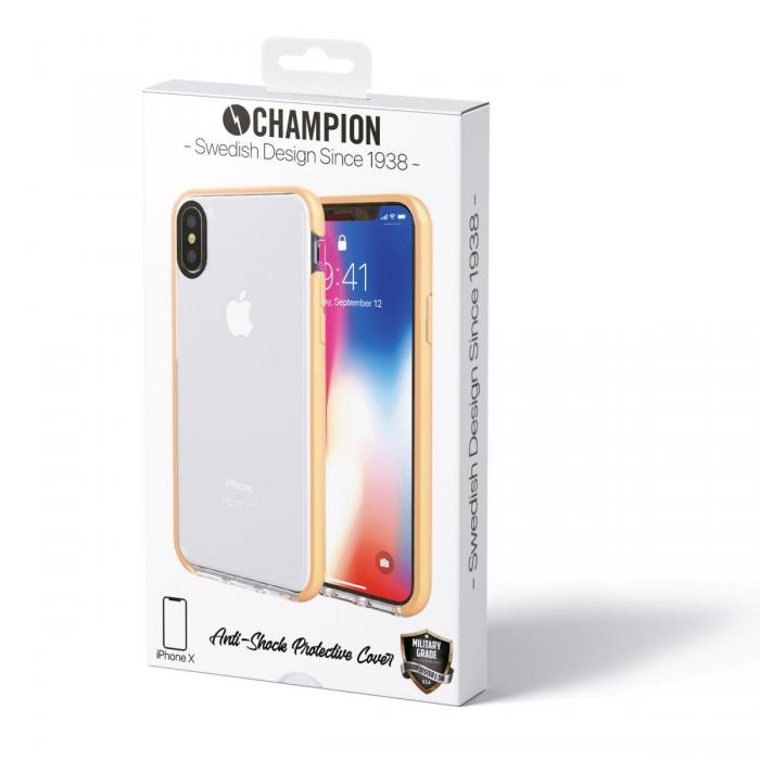 UTGATT4 - Champion Anti-Shock Skal fr iPhone X/XS - Guld