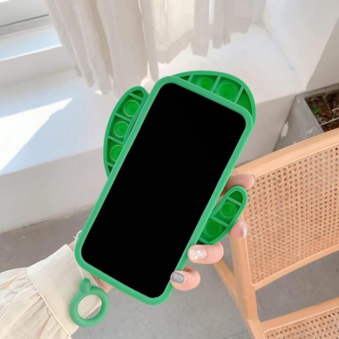 Fidget Toys - Kaktus Pop it Fidget Skal till iPhone 11