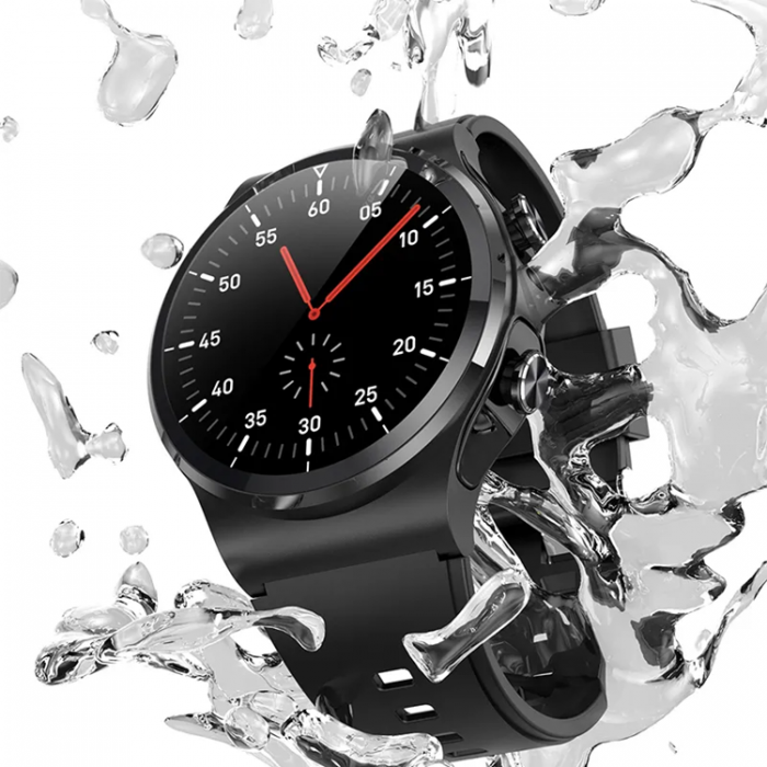A-One Brand - 2-i-1 Smart Watch med Earbuds GT69 TWS Vattentt - Svart