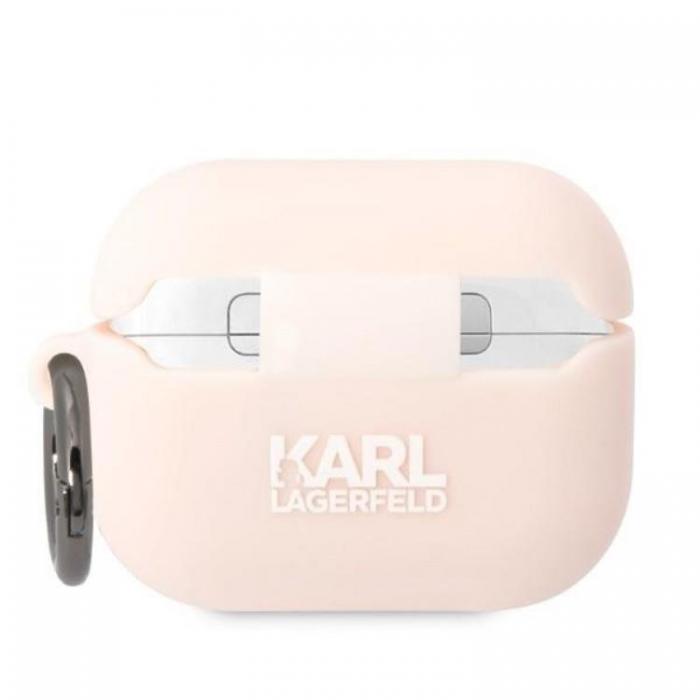 KARL LAGERFELD - Karl Lagerfeld AirPods Pro Skal Silicone Karl Head 3D - Rosa