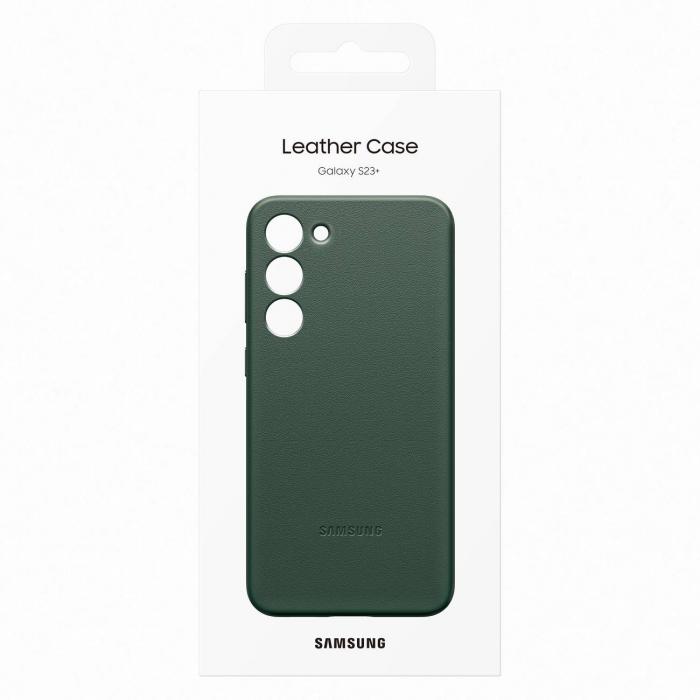 Samsung - Samsung Galaxy S23 Plus Skal Lder - Grn