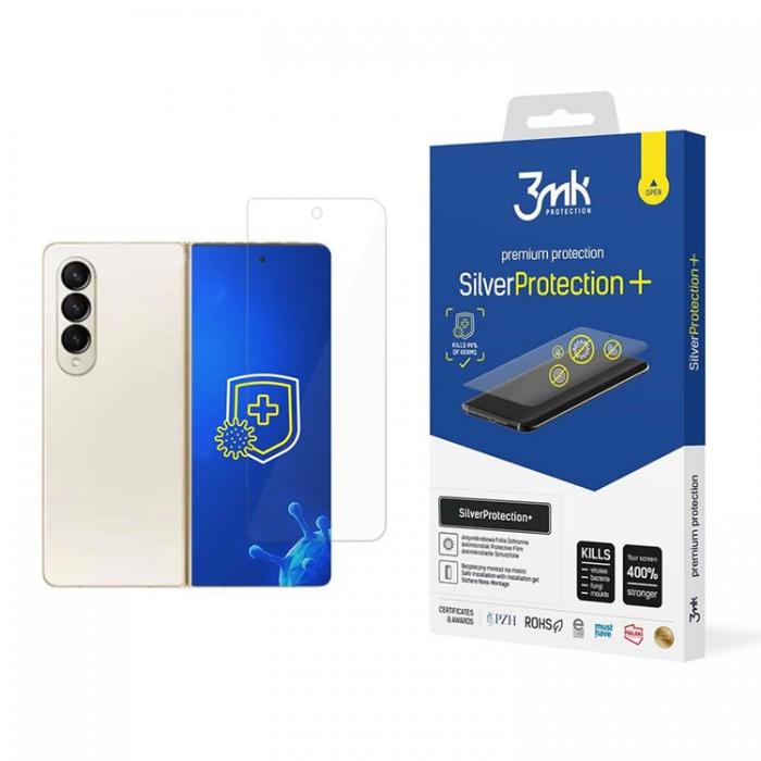 3MK - 3MK Galaxy Z Fold 4 Hrdat Glas Skrmskydd Silver