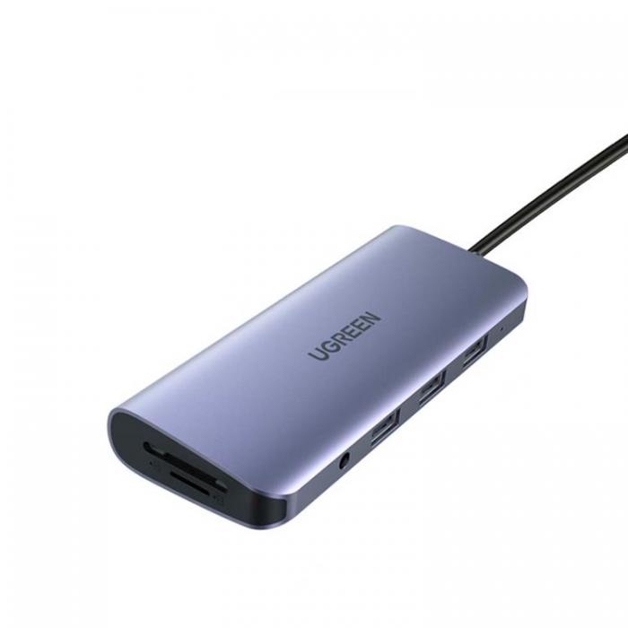 UTGATT1 - Ugreen 9in1 Multifunktionell HUB HDMI VGA USB-C 100W - Gr