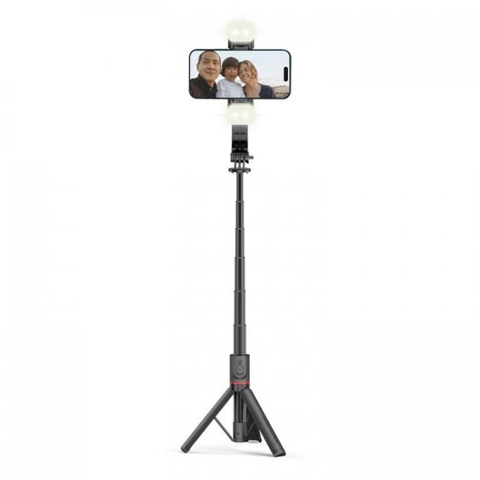 Tech-Protect - Tech-Protect Bluetooth Selfie Stick Tripod Med LED Light L05S - Svart