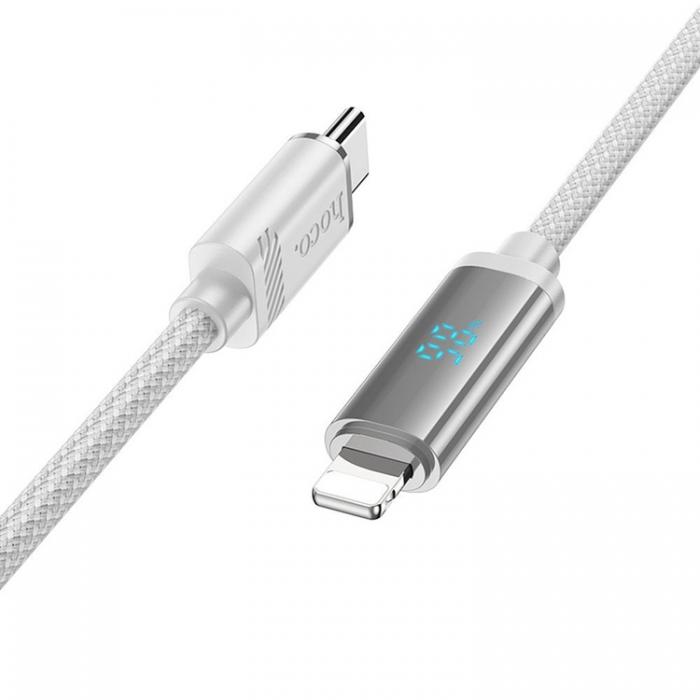 Hoco - Hoco Kabel USB-C Till Lightning 1.2m - Vit