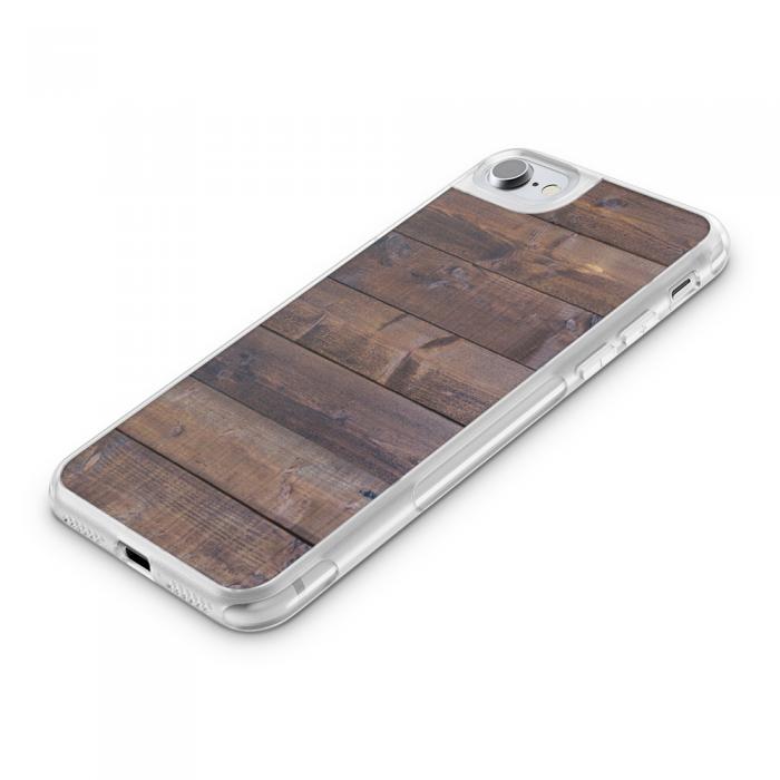 UTGATT5 - Fashion mobilskal till Apple iPhone 7 - Mrkbetsade plank