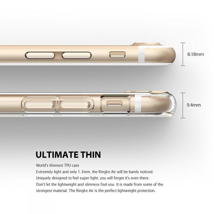 Rearth - Ringke Weightless as Air Skal till Apple iPhone 7 Plus - Ink Black