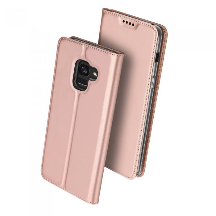 UTGATT5 - DUX DUCIS Plnboksfodral till Samsung Galaxy A8 (2018) - Rose Gold