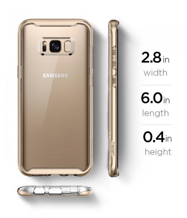 UTGATT4 - SPIGEN Neo Hybrid Crystal Skal till Samsung Galaxy S8 - Gold