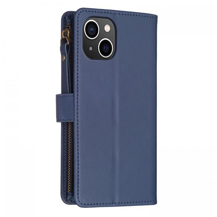 A-One Brand - iPhone 15 Plus Plnboksfodral Zipper Flip - Bl