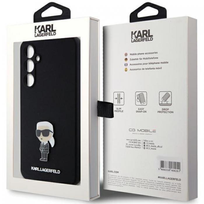 KARL LAGERFELD - Karl Lagerfeld Galaxy S23 FE Mobilskal Silikon Ikonik Metal Pin