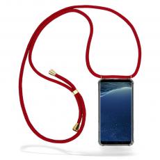 CoveredGear-Necklace - Boom Galaxy S8 mobilhalsband skal - Maroon Cord