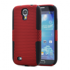 A-One Brand - Mesh Combo Skal till Samsung Galaxy S4 i9500 (Röd)