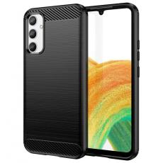 OEM - Galaxy A04e Skal Silicone Carbon - Svart