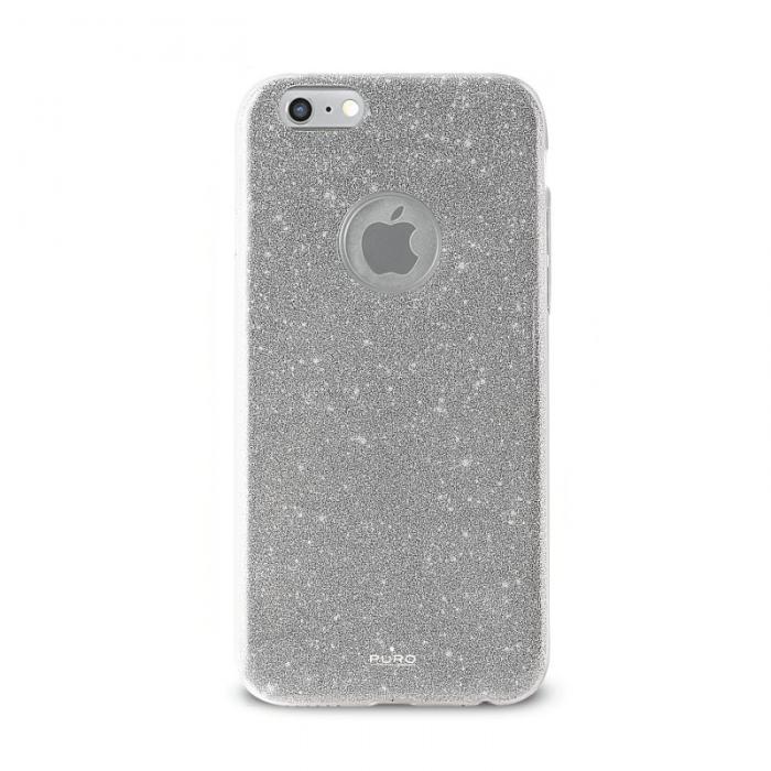 UTGATT5 - Puro iPhone 7/8/SE 2020 Glitter Mobilskal - Silver